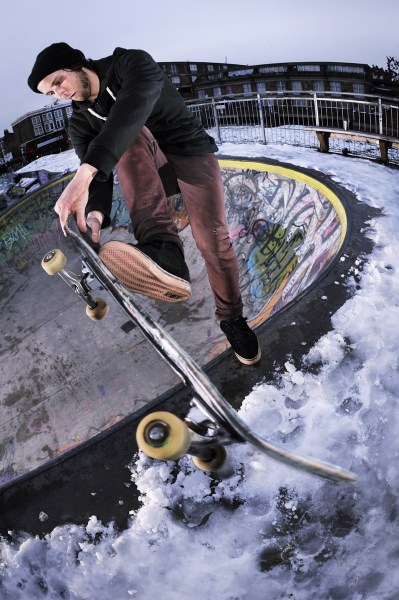 James Hall Flicknife Clothing for Skateboarding stockwell skatepark london photo Rich West